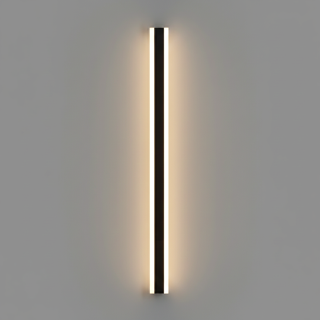 Edge Smooth Minimalist Linear Metal Outdoor Wall Lamp
